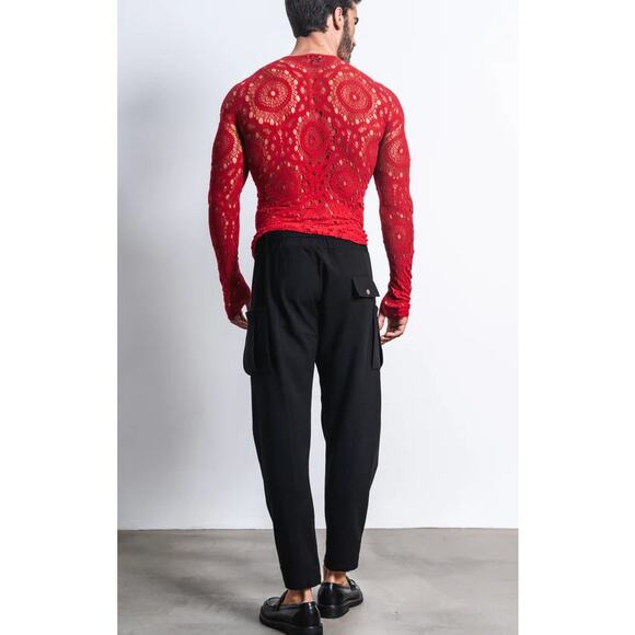 Orttu‎ Remi Cargo Pants Black Free Size Adjustable Waist Contemporary Casual - Picture 2 of 16